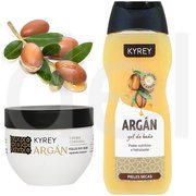 Набір "Арганове золото" для тіла з аргановим маслом крем 200мл та гель для душу 500мл з аргановим маслом Kyrey