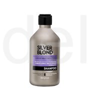 Шампунь Deliplus Silver Blonde для світлого, знебарвленого та сивого волосся, нейтралізує жовті тони з екстрактом магнолії, 400 мл