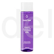 Тонік для обличчя з гліколевою кислотою Deliplus Facial Clean Tónico Glicólico + 6 Ácidos 4% (255 мл)